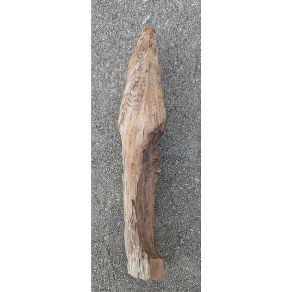 Hand Carved Wood Spirit Sculpture Man Folk Art Branch 13.5" - Picture 4 of 10